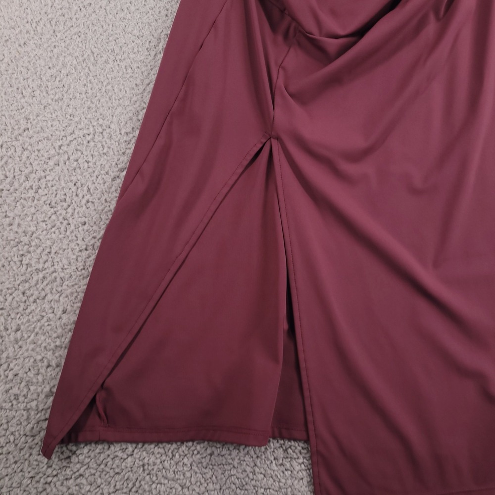 HALARA Dress Size SMALL SoftlyZero Airy Midi Square Neck Corset Split Fig - Picture 6 of 16